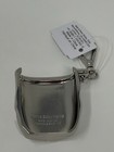 New Bath   Body Works Chrome Metal Hard Pocketbac Holder Hand Sanitizer Case