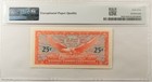 Series 641 25c Mpc Military Payment Certificate S883-3 - Pmg Choice Unc 64 Epq 