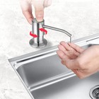 1 Pcs 360   Stainless Steel Kitchen Sink Liquid Soap Dispenser Pump Bottle Tube