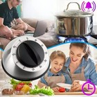 Long Ring Bell Alarm Loud Kitchen Cooking Wind Up 60-minute Timer Mechanical Usa