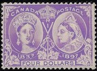 Canada  4 Jubilee Colour Die Proof Forgery  Vf Likeness To Original   a7052