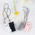 4pcs Cute Phone Charms Cat Pink Cellphone Charms For Case Kawaii Charm For Ph   
