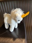 Vintage 1980 Dakin White Unicorn Plush Stuffed Animal - Excellent Condition 