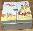Nice Vintage 1964 Barbie And Skipper White Vinyl Carrying Case