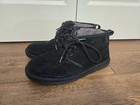 Men s Ugg Neumel 3236 Chukka Ankle Boots Black Suede Leather Size 10 Warm Lined