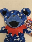 Rare Liquid Blue Grateful Dead Tour Beanie Bear Uncle Sam 90s Licensed Has Tag 