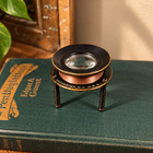 Vintage Style Tabletop Magnifying Glass  Standing Desk Magnifier With Distressed