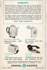 Vintage 1950s Ge General Electric F-50 Steam Iron Owner s Manual Booklet