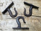 Cast Iron Antique Style Industrial Grapple Pully Hook Steampunk Rustic Plant