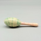 Vintage Maraca Baby Rattle Wooden Musical Percussion Instrument Painted 5 