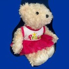 Dan Dee Princess Pink Dress Teddy Bear 17  Cream Swirl Plush Stuffed Soft Toy