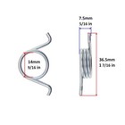 Front Rear Rest For Honda Suzuki Yamaha Kawasaki 2x Foot Peg Spring Stand Set