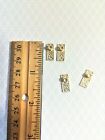 Dollhouse Miniature Gold Door Knobs Fancy With Plates Set 1 12 Scale