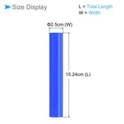 Acrylic Clay Roller 6 Inch X 1 Inch For Clay Foam Blue  2-pieces