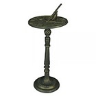 Zeckos 21-inch Cast Iron Dragonfly Sundial Home Garden Decor