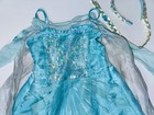 Auth Disney Frozen Elsa Dress Halloween Costume Hair Headband 5 6