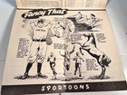 1949 Taylor Supply Co  Baseball Christy Mathewson Cartoon Casey At The Bat Rare 