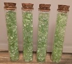 Uranium Glass Filled 4  Glass Tubes