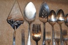 Large Lot 17 Vintage Silverware Pieces Sheffield Rogers Stratford Argyle Wallace