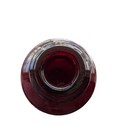 Vintage Mid Century 1960  Cranberry Red Hand Blown Thick Glass Bottle Vase