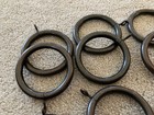 Lot Of 16 Brass Window Curtain Rings Decor Hardware