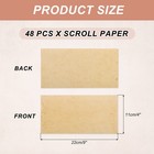 48 Packs Envelopes Vintage Aged Paper Warm Orange Yellow-9 X 4 Inch