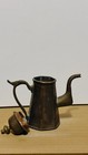 Antique Heptagonal Brass Coffee Pot  1900s Islamic Dallah Ewer