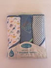 Baby Bath Time 3 Hooded Towels     Ultra Soft   Absorbent Dinosaur For Newborns