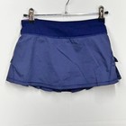 Ivivva By Lululemon Girls Skirt Set The Pace 8 Tennis Skort Navy Blue purple