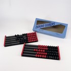 Domino Scorers By Crisloid Set Of 2 Plastic Red black  298 With Blue Box