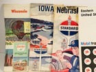Lot Vtg  20   Gas Advertising Maps 50s 60s Esso Gulf Standard Oil Texaco Exxon