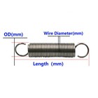 0 3mm-0 8mm Expansion Springs Wire Dia Extension Tension Spring Length 10mm-60mm