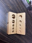 Vintage Apothecary Pharmacy Troy Balance Brass Scale Weights Oak Box Case