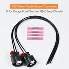 2pcs Abs Wheel Speed Sensor Connector Pigtail Plug Wiring Harness Fit For Jeep C