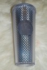 Starbucks Silver Studded Cold Cup Tumbler Winter Holiday 2019 24 Oz