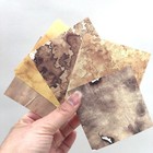Coffee Stain Collage Paper Pack 100 Sheets Scrapbooking Journaling Planners