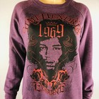 Jimi Hendrix Experience 1969 Purple Sml Unisex Sweat Shirt