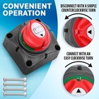 12v Battery Disconnect Rotary Switch Cut On off Set For Car Rv Suv Marine Boat