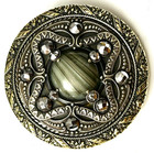 Fabulous Antique Gay-90s Type Button W cut Steels  4500