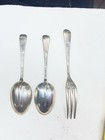 Stieff Sterling Silver Spoons   Fork  7 3 4  6 7 Silver Ounces Scrap Price  450 