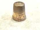 Antique 10k Yellow Gold Detailed Thimble Size 8