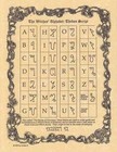 Witches  Alphabet Theban Script Parchment-like Page For Book Of Shadows  Altar 
