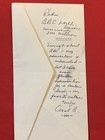 Vincent Price Handwritten Career List Purch  From Vincent Price Estate 6nn