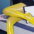 Seamless Women Oil Shiny Glossy Stockings Pantyhose Sheer Silky Tights Clubwear