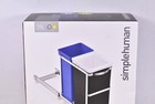 Simplehuman 35l 9 3 Gallon Dual Compartment Under Counter Pull Out Trash Can