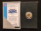 Super Bowl Xxxix Highland Mint 2-tone Flip Coin  999 Silver 24kt Gold Tom Brady