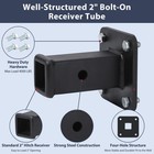 Hitch Wall Mount 2  Bolt-on Receiver Opening Hitch Tube Bumper Trailer Hitch Us