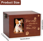 Pet Memorial Urns For Dog Or Cat Ashes  Large Wooden Funeral Cremation Urns