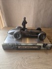 Rick Mears Signed Michael Ricker Pewter Sculpture Marble Base 313 500 Indy 500