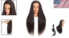 Hair Styling Training Mannequin Head With Black Synthetic Hair 26 To 28 Inch